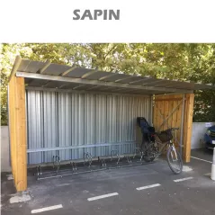 Abri Vélos modulable SAPIN Bois ou Acier