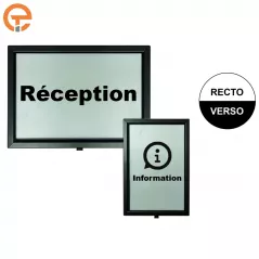 Panneau porte affiche A4 et A3 noir