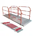 Passerelle de chantier TP pliable avec garde corps