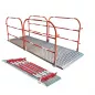 Passerelle de chantier TP pliable avec garde corps