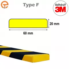 Profilé mousse de protection surface plane type F