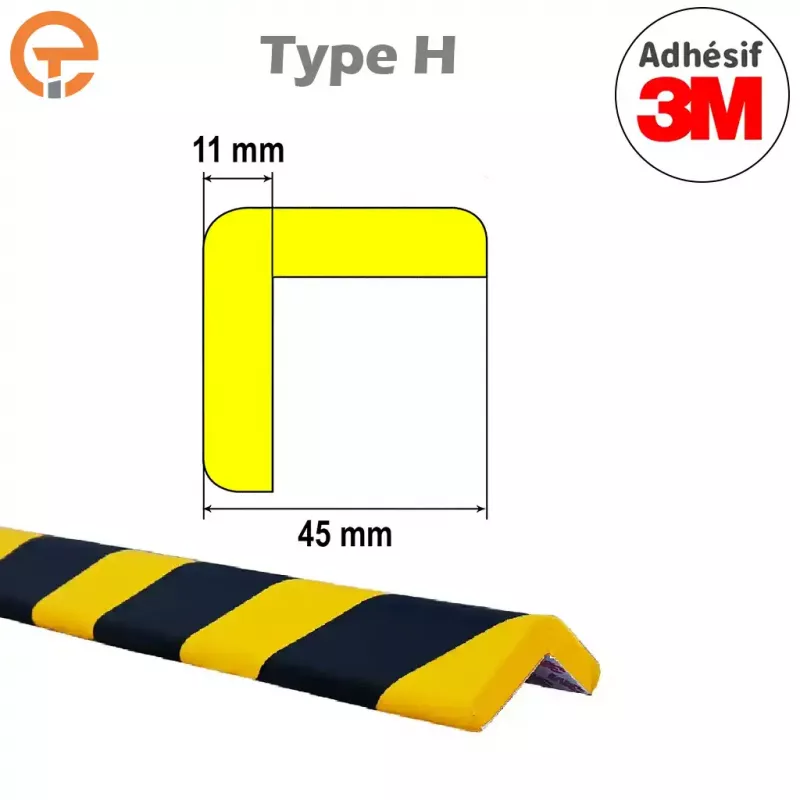 Profilé mousse de protection d’angle type H