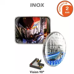 Miroir inox zones fortes chaleurs