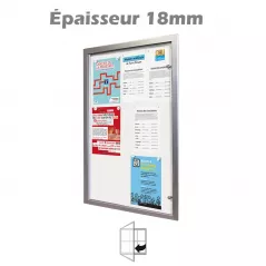 Vitrine d’affichage intérieur 2 à 9 feuilles A4