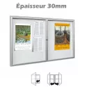 Vitrine d’affichage intérieur 2 à 18 feuilles A4