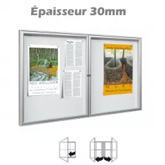 Vitrine d’affichage intérieur 2 à 18 feuilles A4