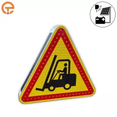 Panneau lumineux à LED DANGER CHARIOT ELEVATEUR