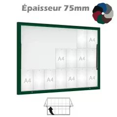 Vitrine extérieure porte levante 8 à 27 feuilles A4