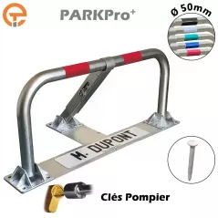 Bloc parking PARKPro+ spécial enrobé serrure clé pompier