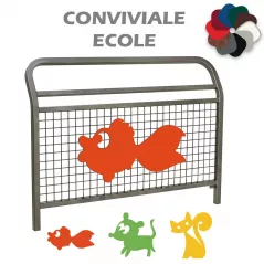 Barrière de ville Animation grillagée 1500 mm