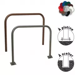Arceau de voirie D.60 mm à sceller ou à platine