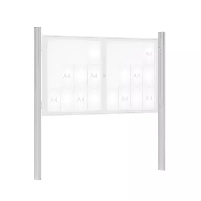 Poteaux Quatro pour vitrines 8 à 30 feuilles A4
