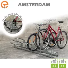Râtelier Support vélos 2 niveaux AMSTERDAM