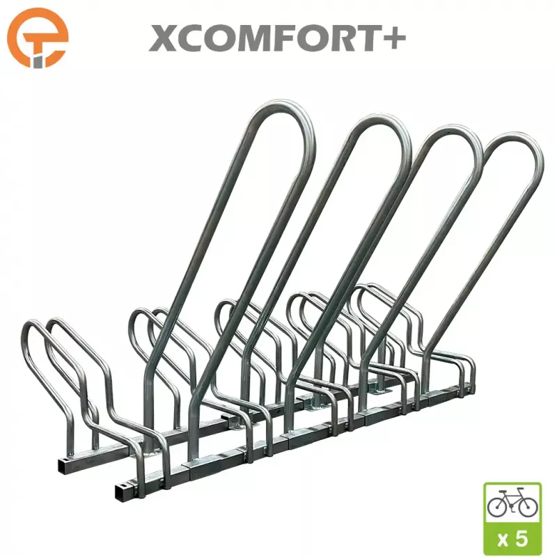 Râtelier Support vélos COMFORT+ avec arceaux antivol