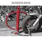 Poteau accroche motos à platine