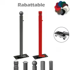 Potelet de ville rabattable