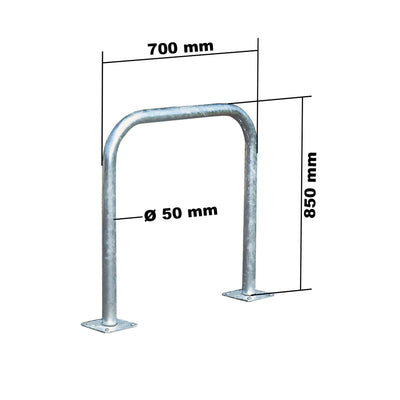 Arceaux Vélos U inversé acier galvanisé