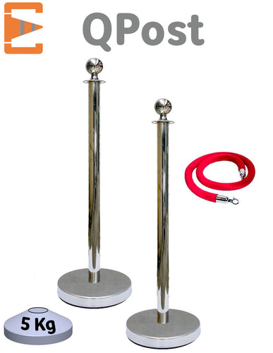 Lot de 2 Poteaux avec Corde EQUIPEMENTECH