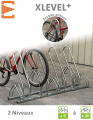 CCLIFE Râteliers à Vélo au Sol pour 2 Vélos avec Largeur de Pneu Jusqu'à 55  mm Support de Rangement pour Bicyclette en Fer 40 x 32 x 26 cm : :  Bricolage