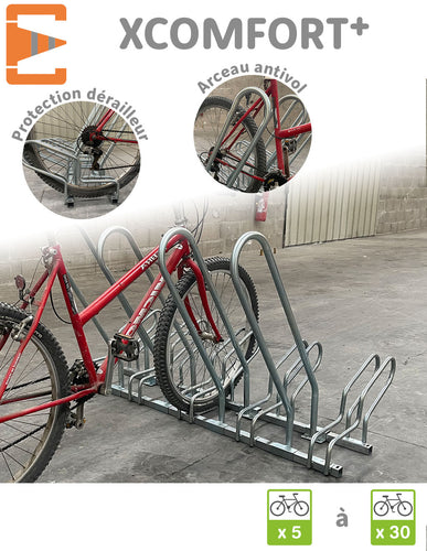 Râtelier Support Cycles pour Ranger 8 Vélos Côte à Côte - A105073